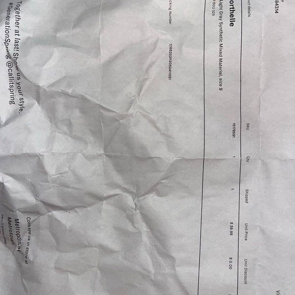 Never worn Call it Spring Gray Northelle Shoes size 9 - Picture 4 of 4